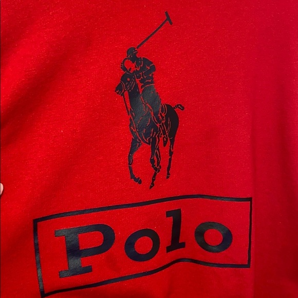 Red Polo sweatshirt - Picture 2 of 4